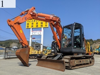 中古建設機械 中古 日立建機 HITACHI 油圧ショベル・バックホー ０．２－０．３立米 ZX75UR-5B