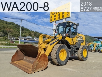 中古建設機械 中古 コマツ ホイール・ローダ １．０立米以上 WA200-8 #85761, 2018年式 8727時間