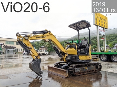 Used Construction Machine Used YANMAR Excavator ~0.1m3 ViO20-6 #61156, 2019Year 1340Hours