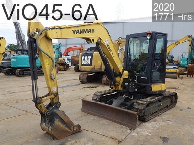 Used Construction Machine Used YANMAR Excavator ~0.1m3 ViO45-6A #6H467, 2020Year 1771Hours