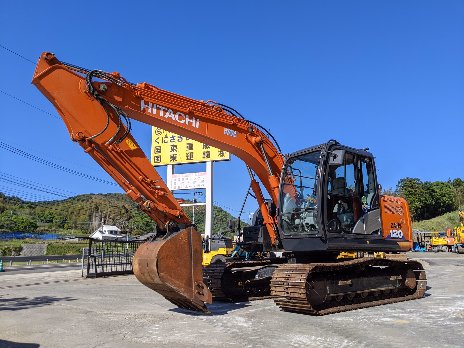 Used Construction Machine Used HITACHI Excavator 0.4-0.5m3 ZX120-6 Photos