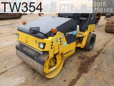Used Construction Machine Used SAKAI Roller Vibration rollers for paving TW354 #31192, 2018Year 759Hours