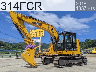 Used Construction Machine Used  Excavator 0.4-0.5m3 314FCR #10172, 2018Year 1837Hours