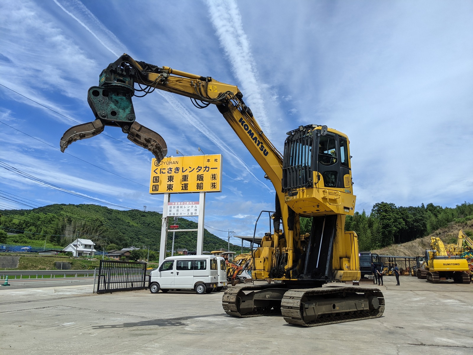 Used Construction Machine Used KOMATSU KOMATSU Material Handling / Recycling excavators Grapple PC138US-10