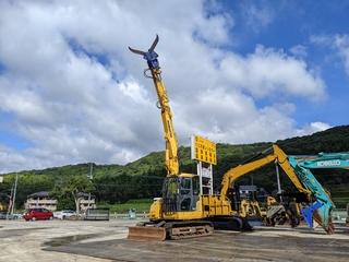 中古建設機械 中古 コマツ 解体機 ロングフロント・ハイリフト PC78US-10 写真