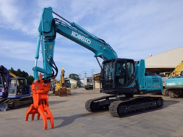 Used Construction Machine Used KOBELCO Material Handling / Recycling excavators Grapple SK210DLC-10 Photos