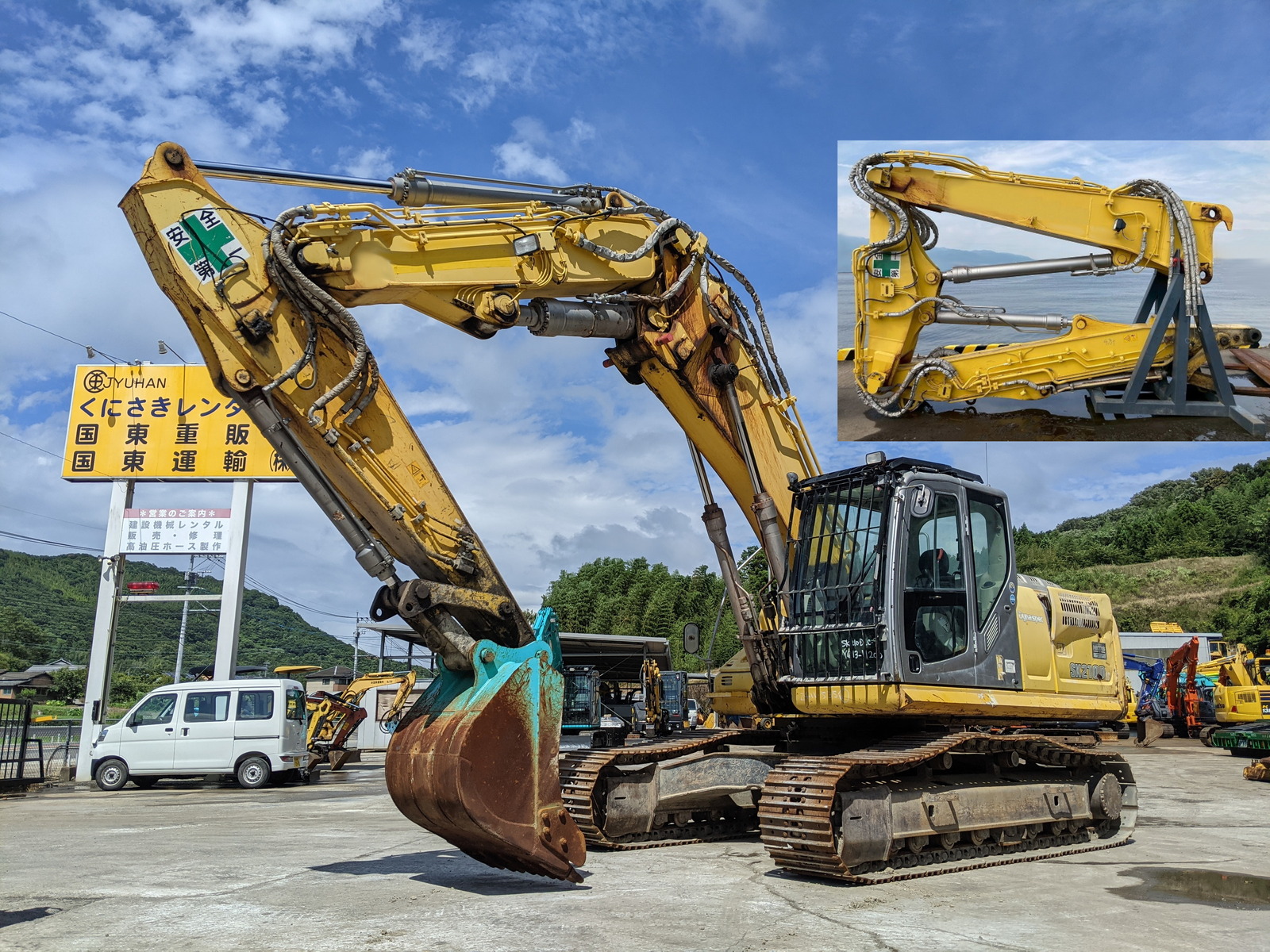 中古建設機械 中古 コベルコ建機 KOBELCO 解体機 ロングフロント・ハイリフト SK210DLC-9