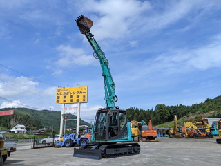 中古建設機械 中古 コベルコ建機 解体機 ロングフロント・ハイリフト SK75SRD-3E 写真
