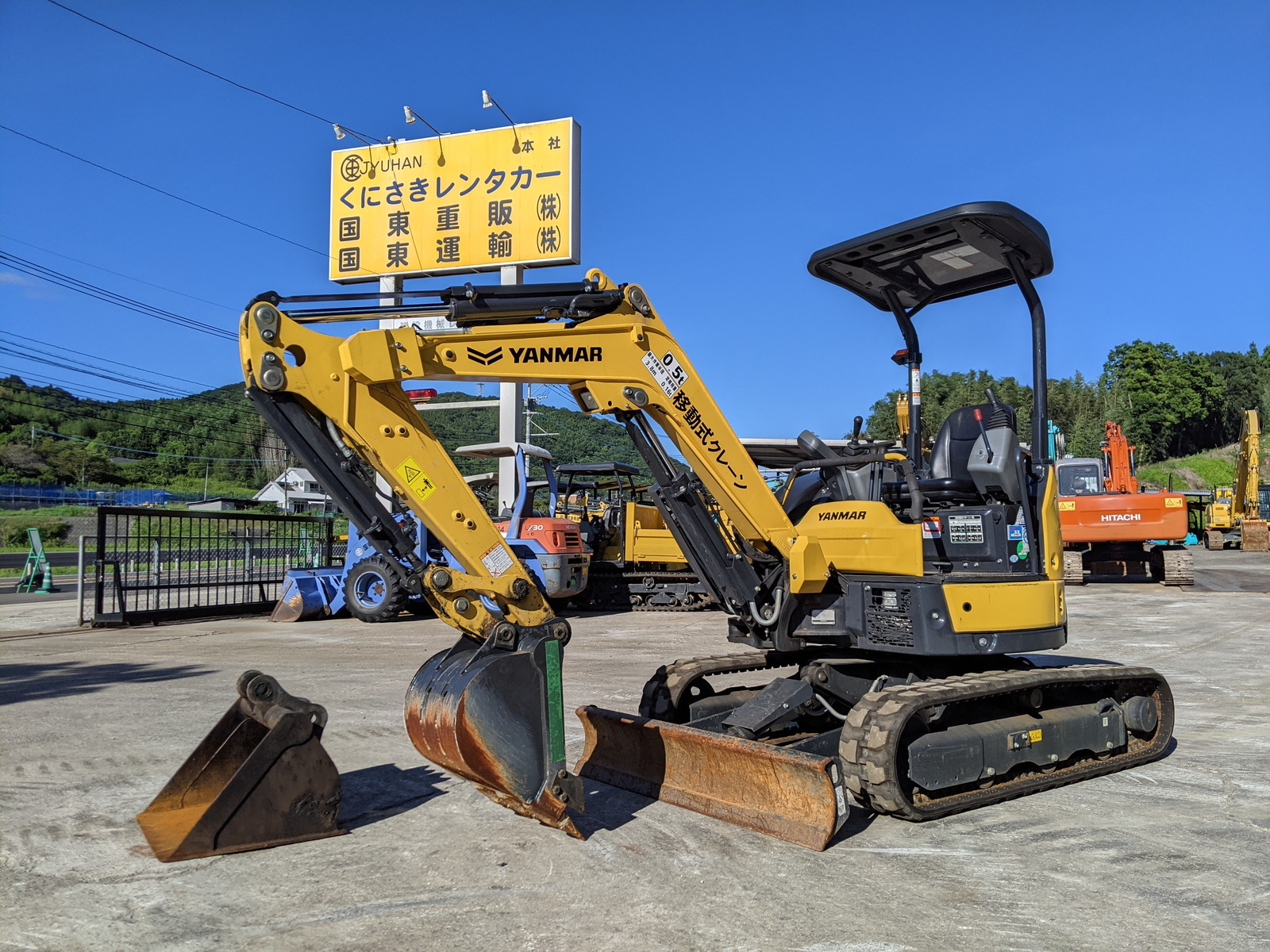 中古建設機械 中古 ヤンマー YANMAR 油圧ショベル・バックホー ０．１立米以下 ViO25-6