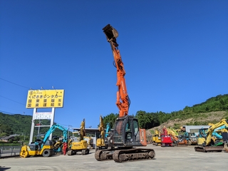 中古建設機械 中古 日立建機 解体機 ロングフロント・ハイリフト ZX135USK-5B 写真