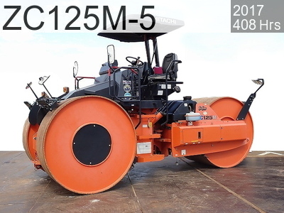 Used Construction Machine Used HITACHI Roller Macadam rollers ZC125M-5 #50156, 2017Year 408Hours