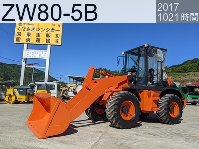 中古建設機械 中古 日立建機 ホイール・ローダ １．０立米以上 ZW80-5B #11450, 2017年式 1021時間