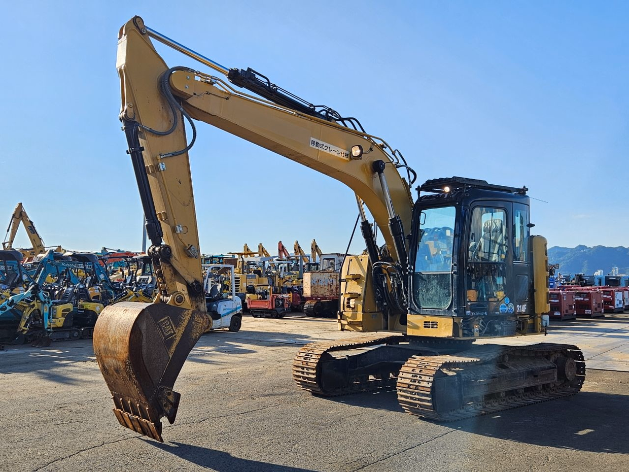 中古建設機械 中古 キャタピラー 油圧ショベル・バックホー ０．４－０．５立米 314FCR 写真