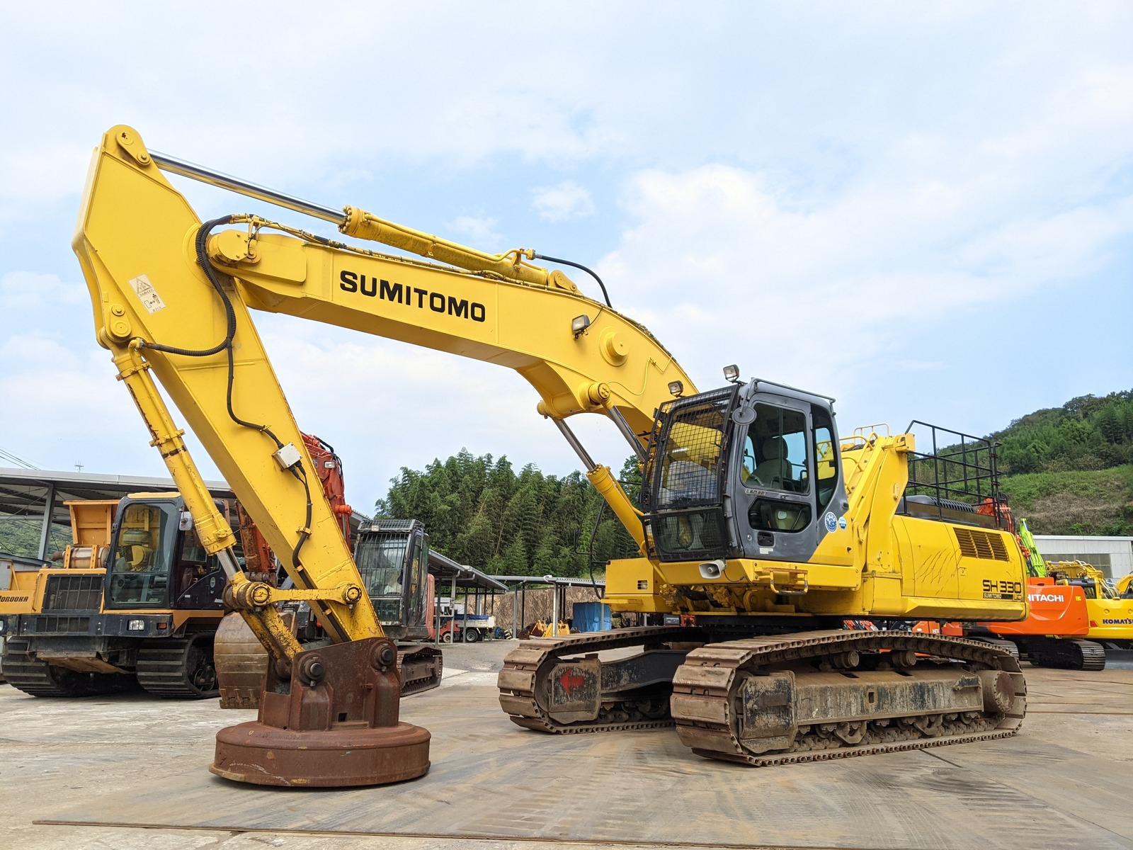 中古建設機械 中古 住友建機 SUMITOMO マテリアルハンドリング機 マグネット仕様 SH330LC-3B