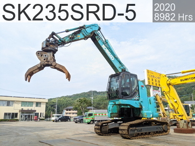 Used Construction Machine Used KOBELCO Material Handling / Recycling excavators Grapple SK235SRD-5 #10184, 2020Year 8982Hours