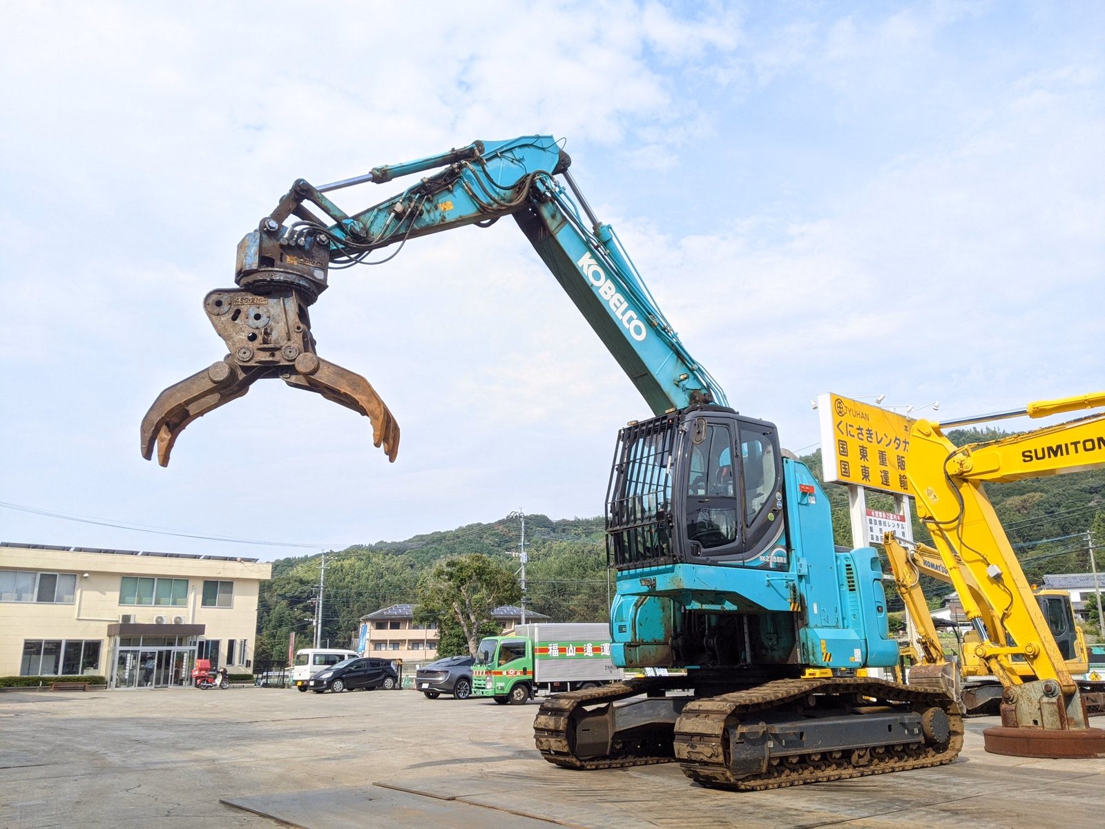 Used Construction Machine Used KOBELCO Material Handling / Recycling excavators Grapple SK235SRD-5 Photos