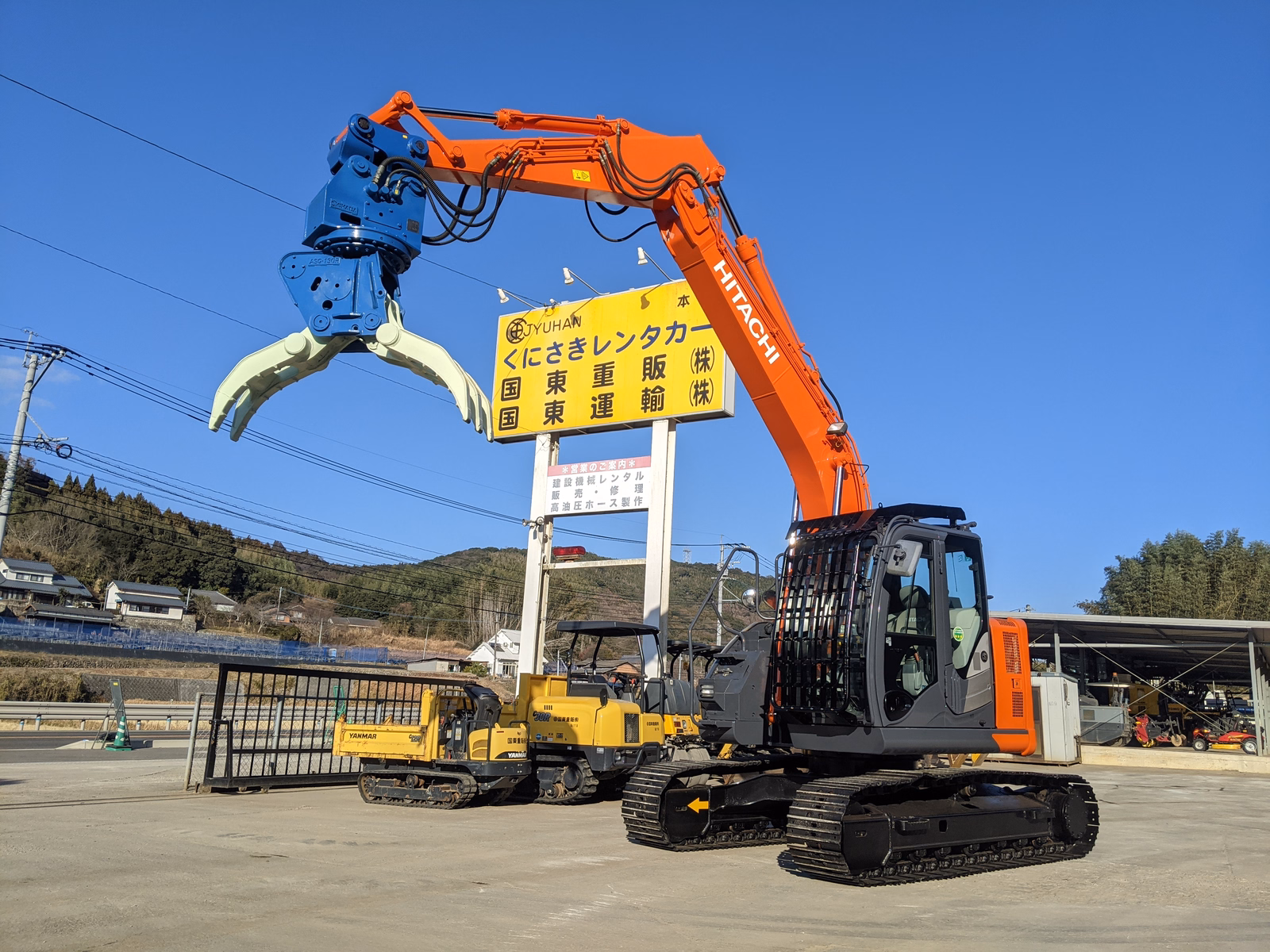 Used Construction Machine Used  Material Handling / Recycling excavators Grapple ZX135US-6 Photos