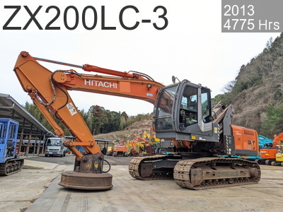 Used Construction Machine Used HITACHI Material Handling / Recycling excavators Magnet ZX200LC-3 #224857, 2013Year 4775Hours