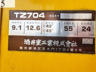 Used Construction Machine Used SAKAI SAKAI Roller Tire rollers TZ704