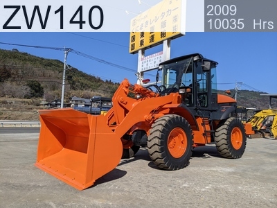 Used Construction Machine Used HITACHI Wheel Loader bigger than 1.0m3 ZW140 #5285, 2009Year 10035Hours